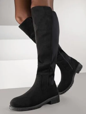 Czarne Kozaki Vices w Stylu Muszkieterek Amlave ballada