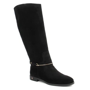 Czarne kozaki zamszowe CARINII B10495-E50-000-000-000