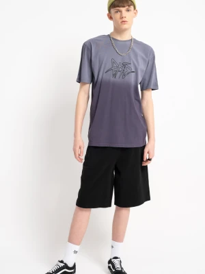 Czarne krótkie spodenki dresowe REGULAR bez nadruków Reporter