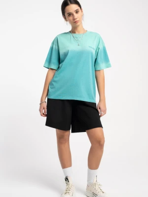 Czarne krótkie spodenki dresowe bez nadruków Reporter