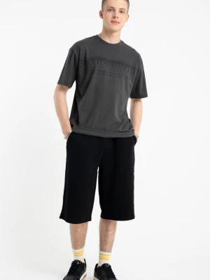 Czarne krótkie spodenki model jorts Reporter Young