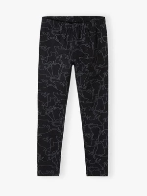 Czarne legginsy dla dziewczynki Lincoln & Sharks by 5.10.15.