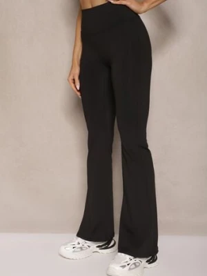 Czarne Legginsy Dzwony High Waist Orruvana yu & me