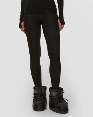 Czarne Legginsy Merino Damskie Cordova Soleil Bottom