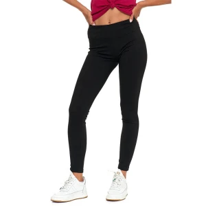 Czarne Legginsy Moraj Damskie Z Wysokim Stanem