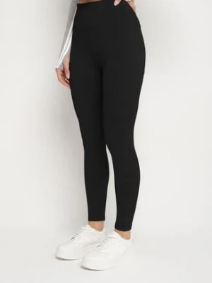 Czarne Legginsy z Modelującymi Przeszyciami Selettia
