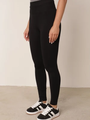 Czarne Legginsy z Wysokim Stanem z Modelującymi Wstawkami Onorata Minimi
