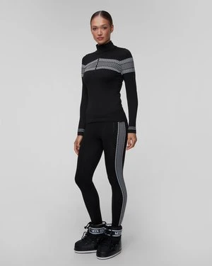Czarne leginsy techniczne damskie Newland Dasy