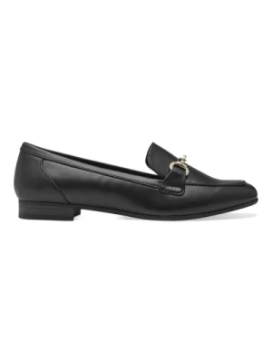 Czarne Loafersy dla Kobiet Marco Tozzi