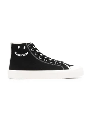 Czarne Logo High-Top Sneakers PS By Paul Smith