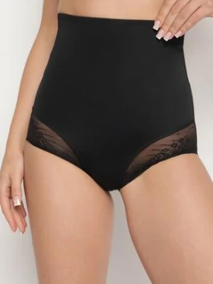 Czarne Majtki Modelujące z Wysokim Stanem Elinee han