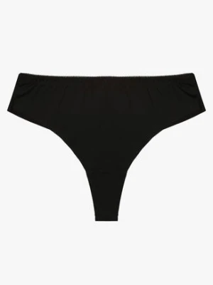Czarne Majtki Stringi z Bezszwowym Wykończeniem Teniluna finella