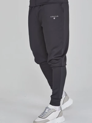 Czarne męskie spodnie Essentials Poly Track Pants SikSilk