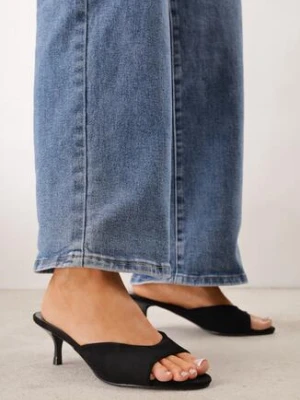 Czarne Minimalistyczne Klapki z Imitacji Zamszu na Kaczuszce Zellenis sergio todzi