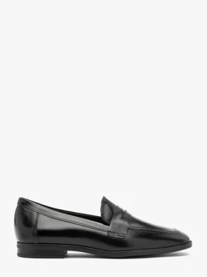 Czarne minimalistyczne mokasyny Bravo Moda