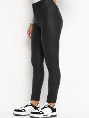Czarne Modelujące Spodnie Skinny z Kieszeniami Envoi daysie