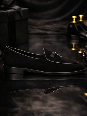 Czarne mokasyny damskie 7mil