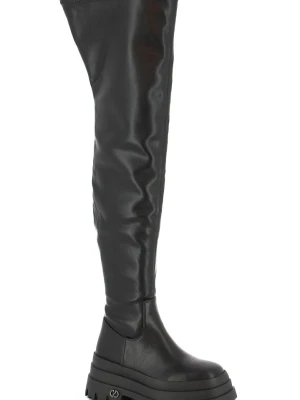 Czarne kozaki za kolano CARINII B10526-E50-000-000-000