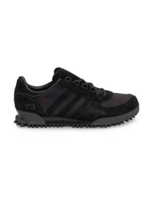 Czarne Niskie Sneakersy z Wkładkami zamszowymi Y-3