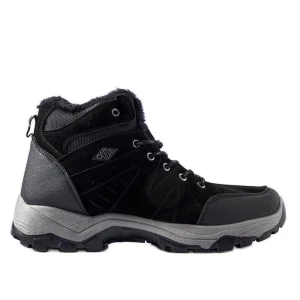 Czarne ocieplane buty trekkingowe Fiorenzo Inna marka