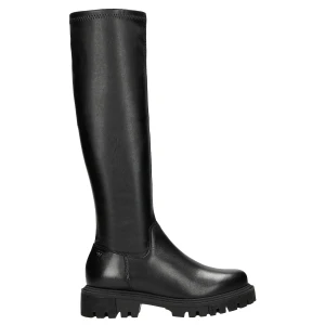 Czarne skórzane kozaki damskie do kolan 71049-81 Wojas