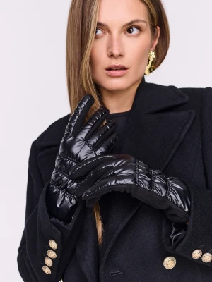 Czarne ocieplane rękawiczki TARANKO