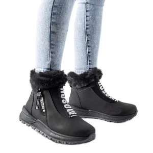 Czarne ocieplane wysokie sneakersy Oneglia Inna marka