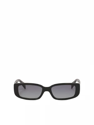 Czarne okulary przeciwsłoneczne o prostokątnym kształcie Kazar