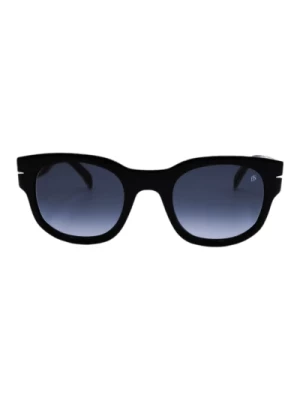 Czarne okulary przeciwsłoneczne prostokątne Eyewear by David Beckham