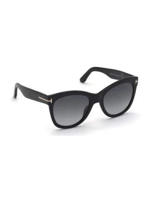 Czarne Okulary Przeciwsłoneczne Ss23 dla Kobiet - Podkreśl Swój Styl Tom Ford