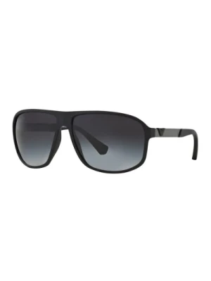 Czarne Okulary Przeciwsłoneczne z Gradientowymi Szkłami Emporio Armani