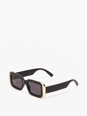 Czarne Okulary z Grubymi Oprawkami w Retro Stylu Isonitte