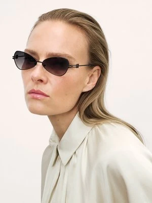 Czarne okulary z unikatowymi zausznikami Kazar