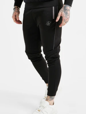 Czarne paneledowe jogger SikSilk