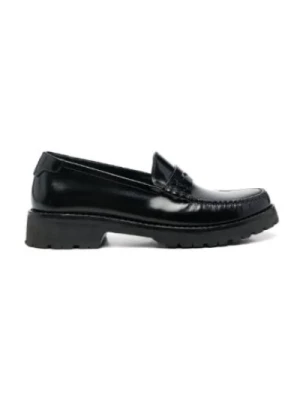 Czarne Penny Loafers dla Kobiet Saint Laurent