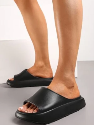 Czarne Piankowe Klapki z Grubą Podeszwą Jaloria happy socks
