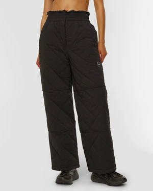 Czarne pikowane spodnie damskie Adidas by Stella McCartney Quilt