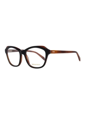Czarne Plastikowe Okulary Optyczne Cat Eye Emilio Pucci