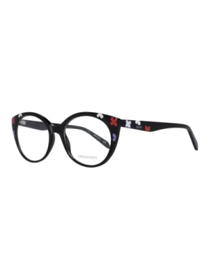 Czarne Plastikowe Okulary Optyczne dla Kobiet Emilio Pucci