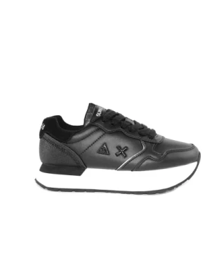 Czarne Platformy Sneakers Sun68