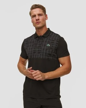 Czarne Polo Męskie Lacoste X Novak Djokovic