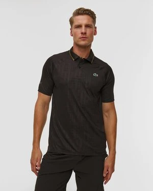 Czarne Polo Męskie Lacoste X Novak Djokovic