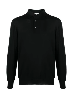 Czarne Polo T-shirty i Polosy Lardini