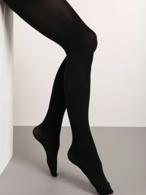 Czarne Rajstopy Gładkie 120 den Sirira