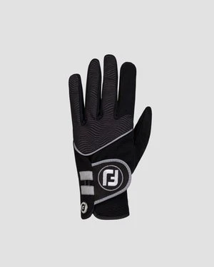 Czarne rękawice golfowe męskie FootJoy Raingrip