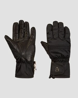 Czarne Rękawice Narciarskie Damskie Hestra Primaloft Leather Female - 5 Finger