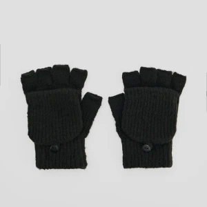 Czarne rękawiczki 2 w 1 House