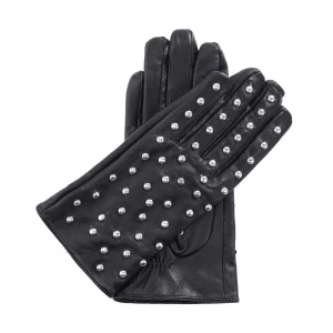 Czarne rękawiczki damskie Kazar