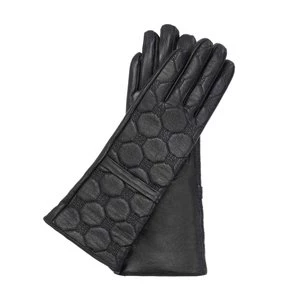 Czarne rękawiczki damskie Kazar
