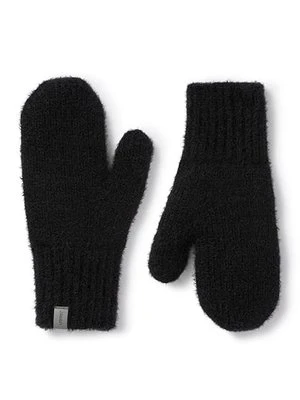 Czarne rękawiczki damskie z wełną Olsen